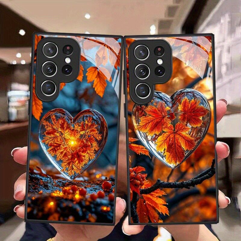 16SamsungS25ultra适用23FE三星S24手机壳22+21加20u玻璃A56男55女54case电话14苹果17枫叶26plus高级感i15外