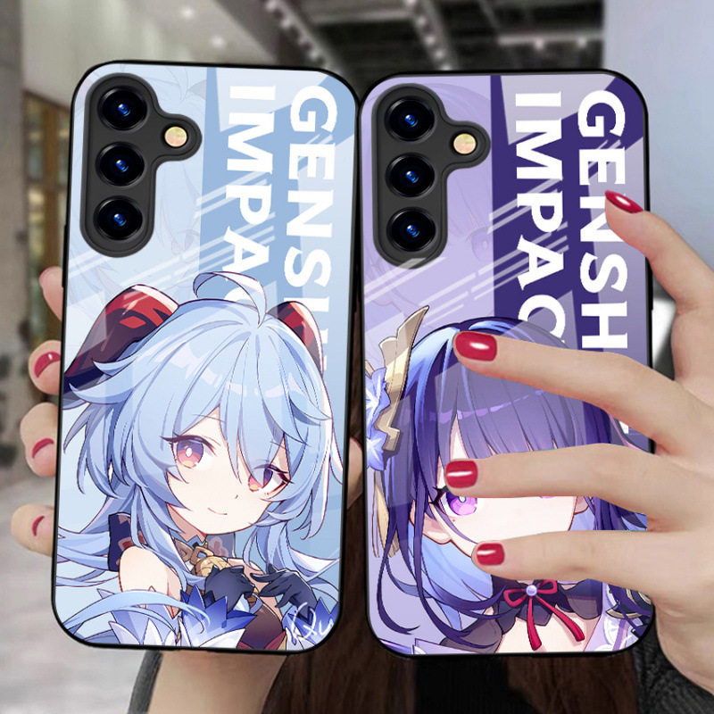 SamsungS24ultra适用26plus三星S25FE手机壳22+21加23u玻璃A56原神55女54cute苹果17超好看case男16电话i15外