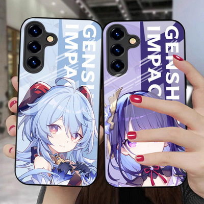 SamsungS24ultra适用26plus三星S25FE手机壳22+21加23u玻璃A56原神55女54cute苹果17超好看case男16电话i15外