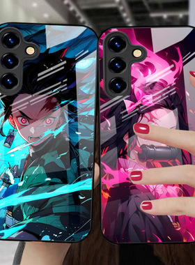 SamsungS24ultra适用26u三星S25FE手机壳23+22加20玻璃A56女55日本case苹果17动漫i16鬼灭之刃21plus电话54外