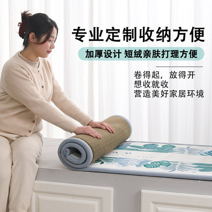 2025新款网红飘窗垫窗台垫四季通用坐垫榻榻米阳台毛毯垫子可定制