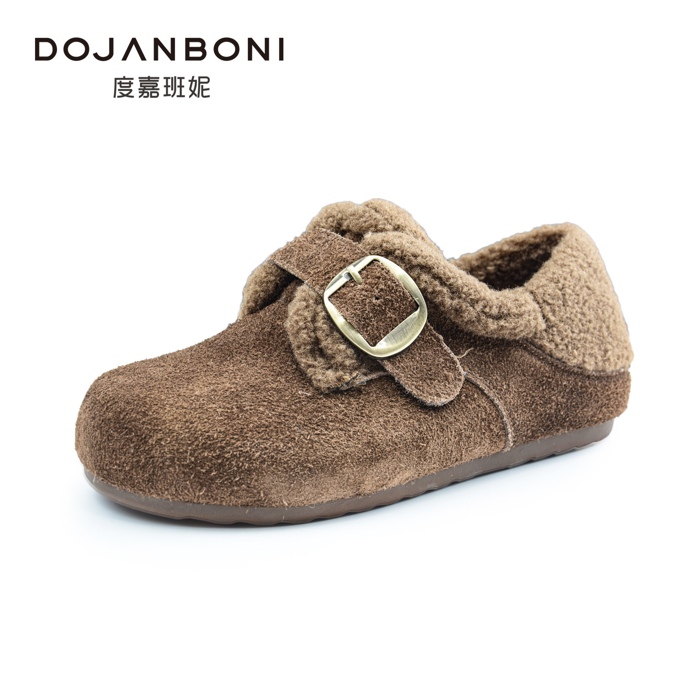 度嘉班妮2025冬季新款圆头平底休闲勃肯鞋女款磨砂休闲短靴57022,女鞋,勃肯鞋/软木鞋,淘宝优惠券,粉丝福利购,淘宝优惠卷