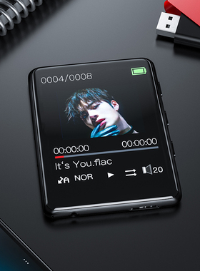 锐族全面屏mp3随身听学生版mp4高中学生蓝牙音乐播放器mp5看小说