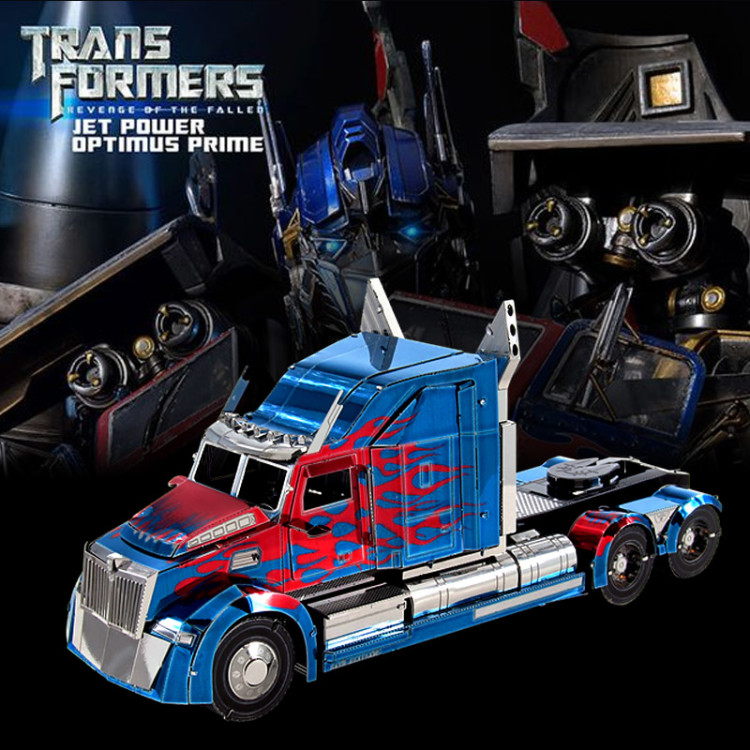 钢魔像 3d全金属铁艺拼装模型diy立体拼图 擎天柱西部之星卡车头