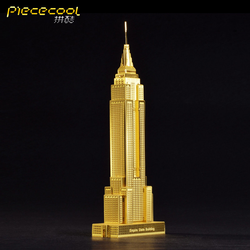 炫酷潮玩 金属diy建筑拼装模型3d立体拼图 帝国大厦