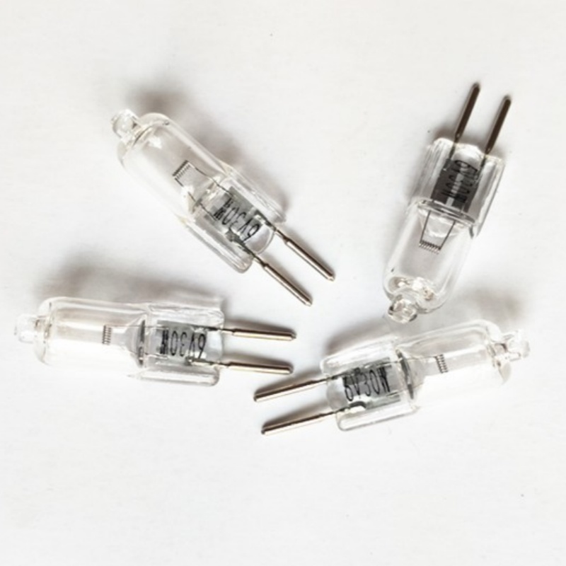 显微镜灯泡G4 6V5W10W15W20W30W插泡卤素灯泡水晶插针泡手电筒泡