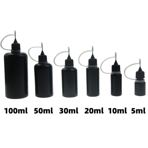 针管小机油壶 避光注油瓶 美甲填缝胶空瓶 UV胶水瓶不透光针管瓶