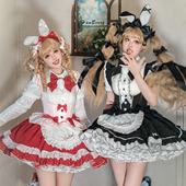 尾款 浆果执事山楂浆果Lolita十周年女仆托胸鱼骨显瘦狗短蓬裙