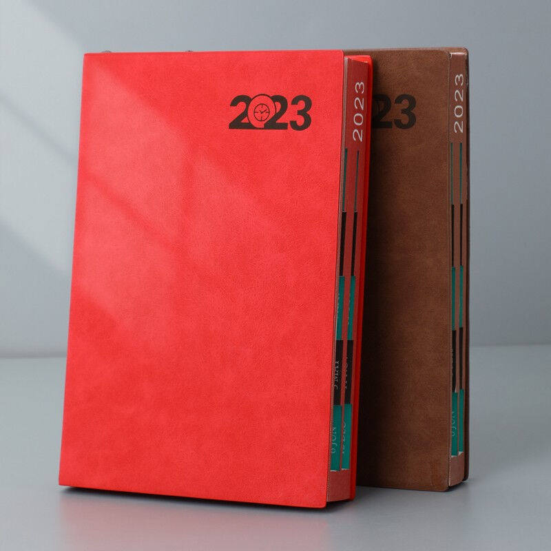 朗捷2023年日程本文具笔记本子效率手册一天一页A5