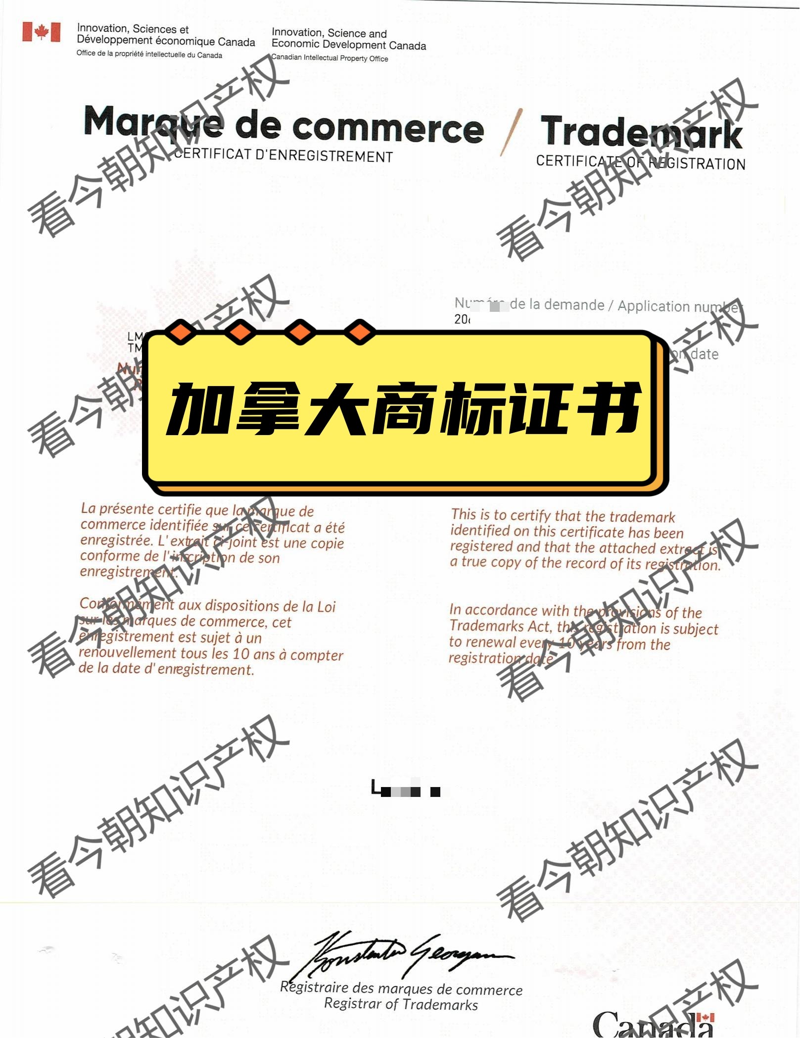 加拿大商标/国际商标注册/