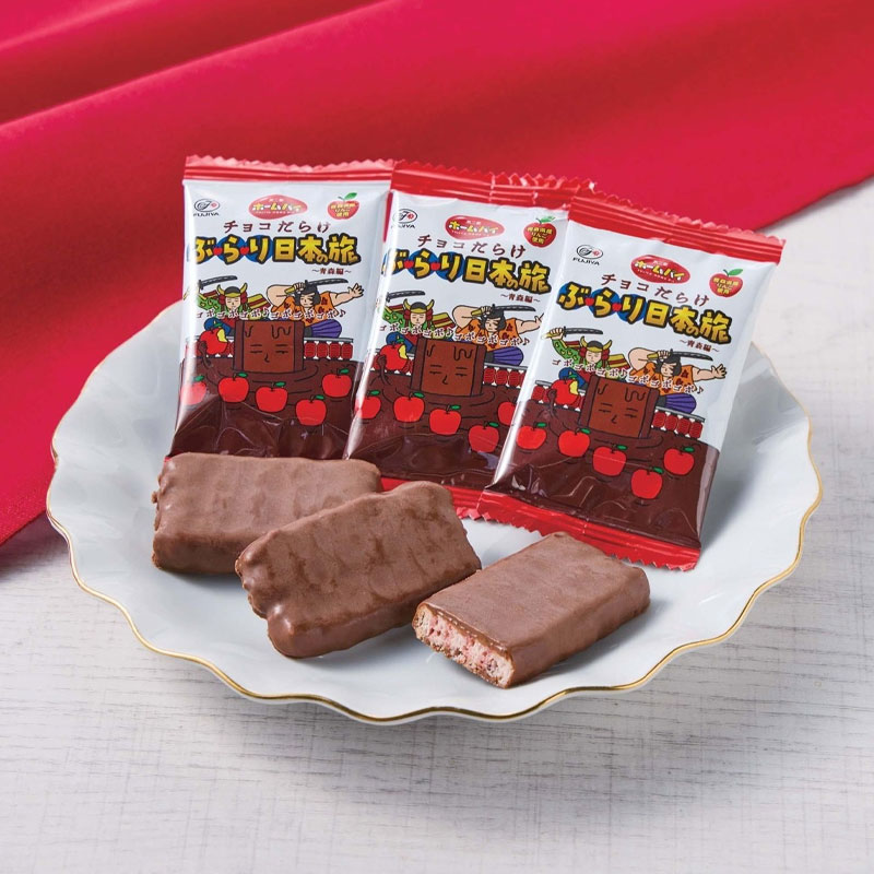 新口味】日本进口不二家浓郁巧克力涂层曲奇青森王林苹果味千层酥