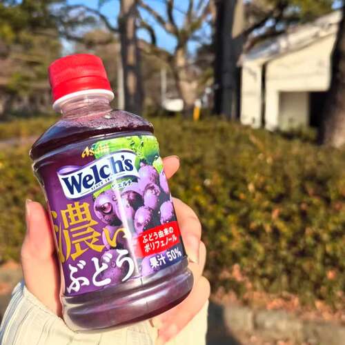 日本进口朝日Asahi一分房葡萄汁内含50%浓缩葡萄汁浓厚果味饮料
