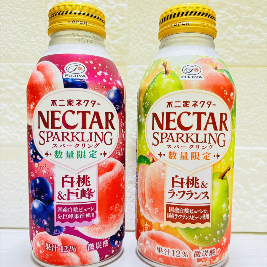 限定】日本进口不二家Fujiya饮料白桃梨汁果味果汁饮料380g
