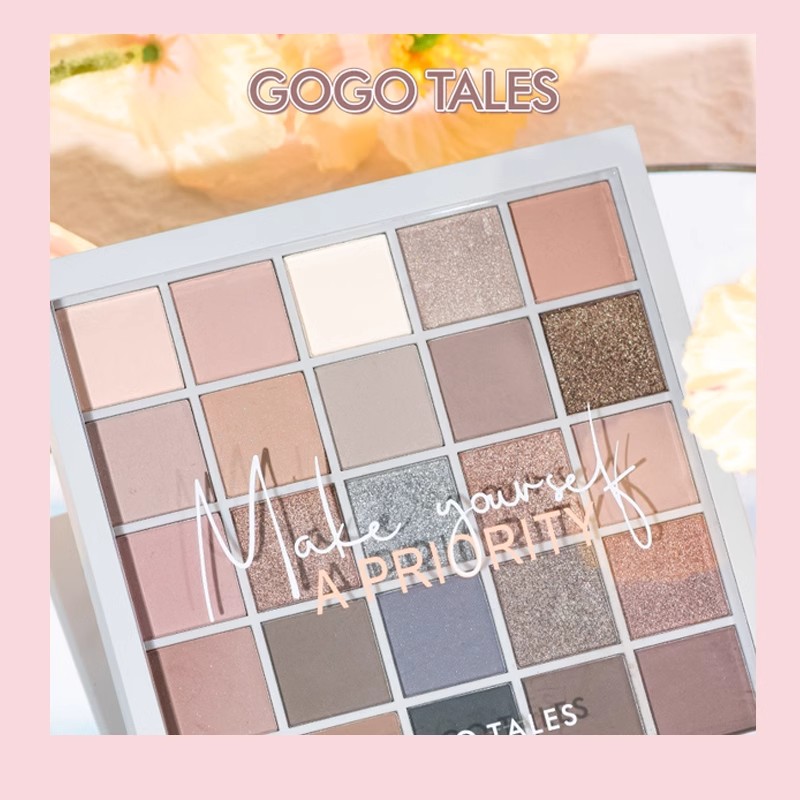 戈戈舞25色眼影盘秘密花园完美盘珠光哑光大地色学生六色多用网红