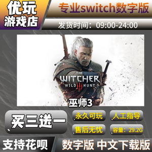 巫师3switch 中文数字版下载版 买三送一 switch游戏数字版