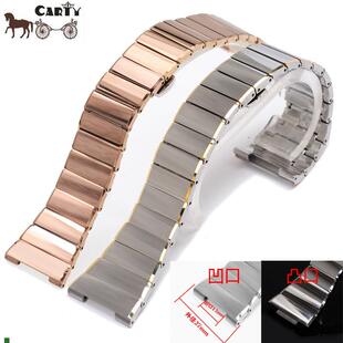 适配原厂钨钢表带乌钢手表带表链凹口凸口27mm男士女士男女配件