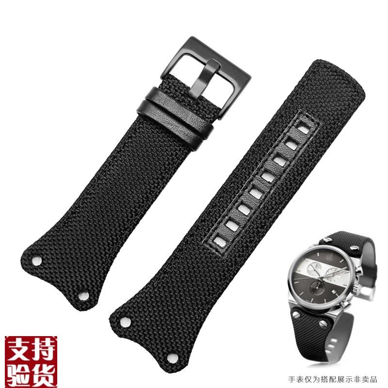 适配原厂CK手表带EAGER系列K4pB384B3 K4B371B6 K4B371B3尼龙帆布