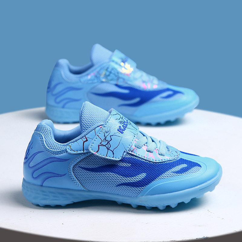 新款魔术贴儿童网面足球鞋碎钉男女学生免系带运动鞋一件代发,运动鞋new,足球鞋,淘宝优惠券,粉丝福利购,淘宝优惠卷