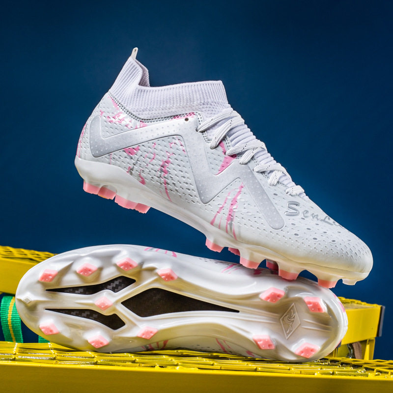 新款中帮成人足球鞋跨境大码长钉碎钉防滑耐磨比赛训练鞋青少年,运动鞋new,足球鞋,淘宝优惠券,粉丝福利购,淘宝优惠卷