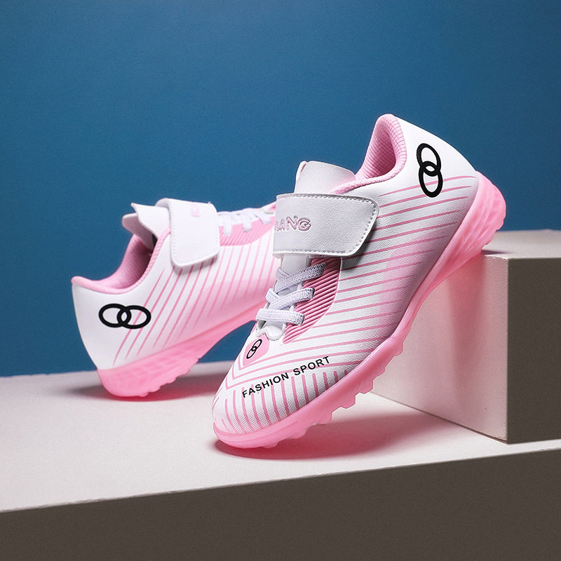 2025新款儿童魔术贴足球鞋男女童TF碎钉小学生足球训练比赛运动鞋,运动鞋new,足球鞋,淘宝优惠券,粉丝福利购,淘宝优惠卷