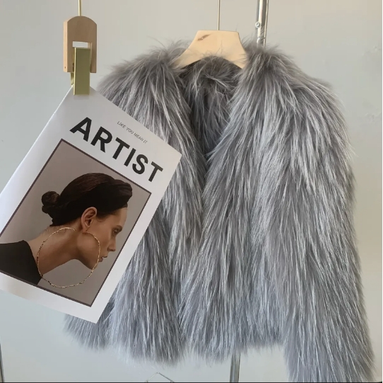 网红高端貉子毛短款秋冬编织皮草