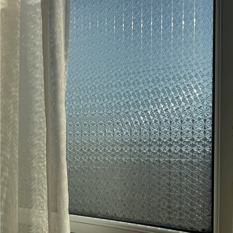 复古窗户贴纸防走光透光不透明卫生间磨砂玻璃贴膜防偷窥玻璃贴纸