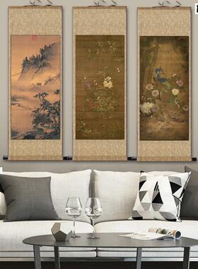 宋代名家字画赵佶挂画芙蓉N锦鸡图花鸟画松严仙馆梅竹江山放牧国
