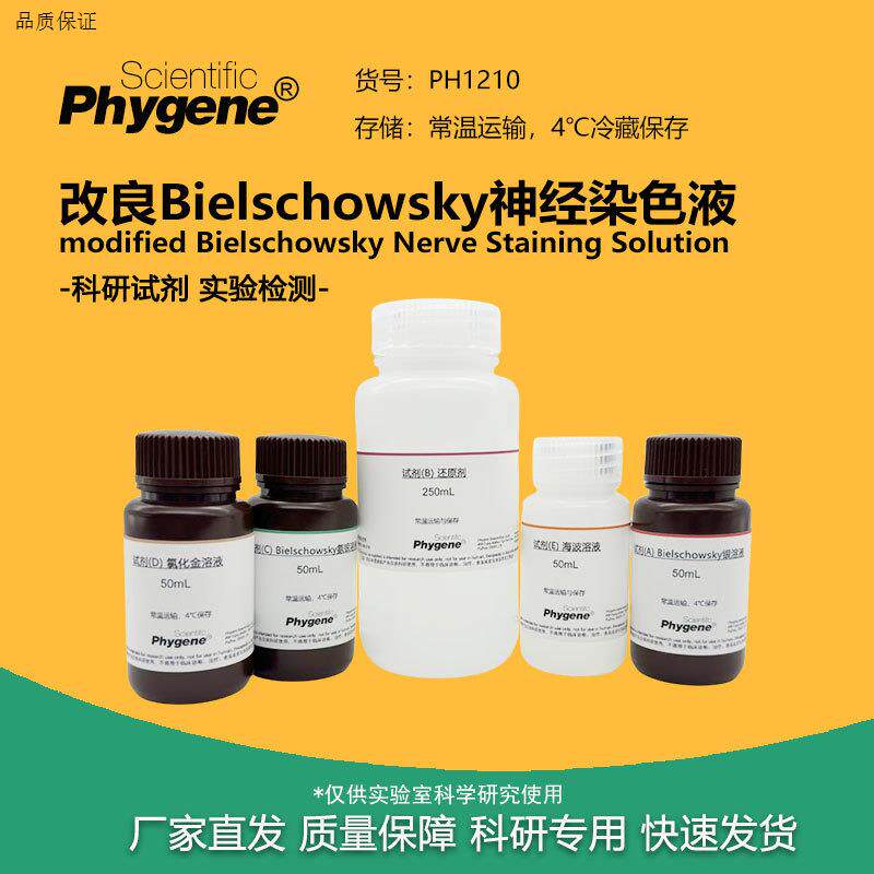 改良Bielschowsky神经染A色液试剂盒实验专用PH1210PHYGENE