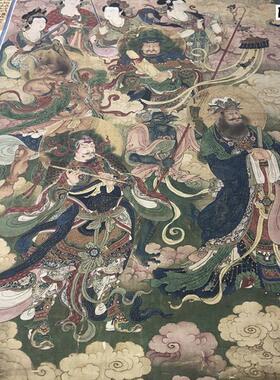 明王勤天龙八部罗义女众仙绢本仿古佛Q像工笔画临摹学习装饰画