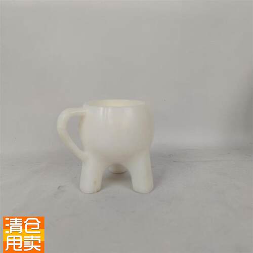 牙造型马克杯模型牙齿笔筒牙杯白色牙模型V杯子笔筒模型
