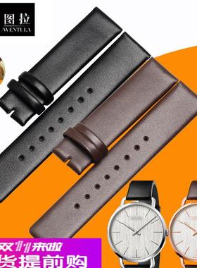 文图拉真皮表带适合CK表带K7B211/K7B216/K7B236手表带K7B皮表带