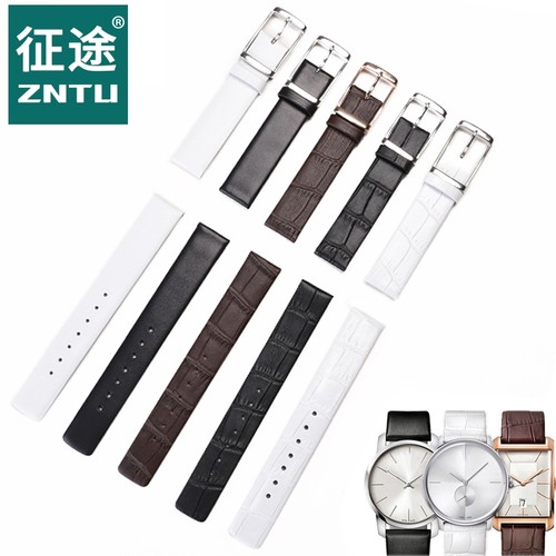 ck表带男女真皮针扣皮带配件代用KB2Y211K2Y231ck手表表带
