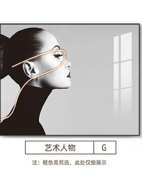 艺术人物电表箱装饰画简约现代免打孔遮挡配电箱挂画餐厅开关墙画