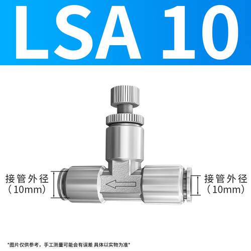 304不锈钢气可调节流阀SL6-01/8-02单向限流SA6/8T型限流手阀开关