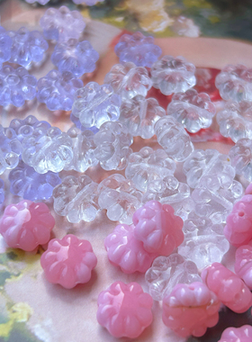 （2颗）进口捷克珠约9mm八瓣小花珠手工diy串珠手链项链耳环材料