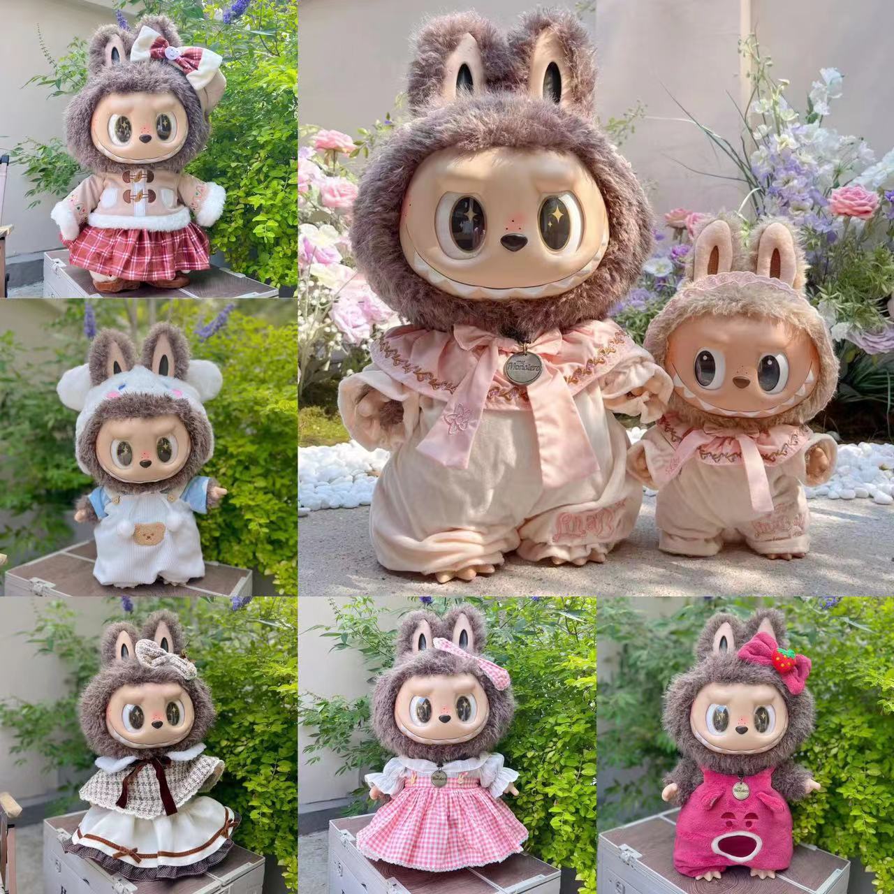 58厘米拉布布衣服Labubu公仔娃衣
