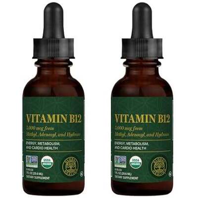 Global Healing Vitamin B12 5000 mcg， Organic Sublingual L