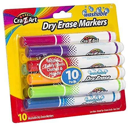 Cra-Z-Art Washable School Dry Erase Markers- 10 Count