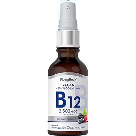 Piping Rock Vitamin B12 Methylcobalamin 2500 mcg | 2 fl o