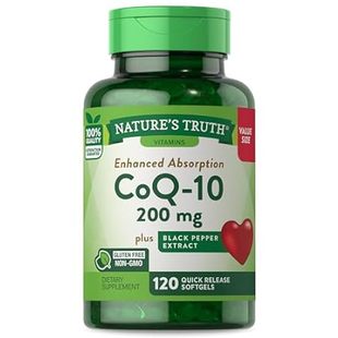 Softgels 200mg 120 CoQ10 High Nature Absorpti Truth