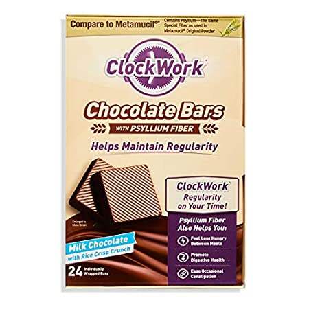 clockwork chocolate bars with psyllium fiber - digestive