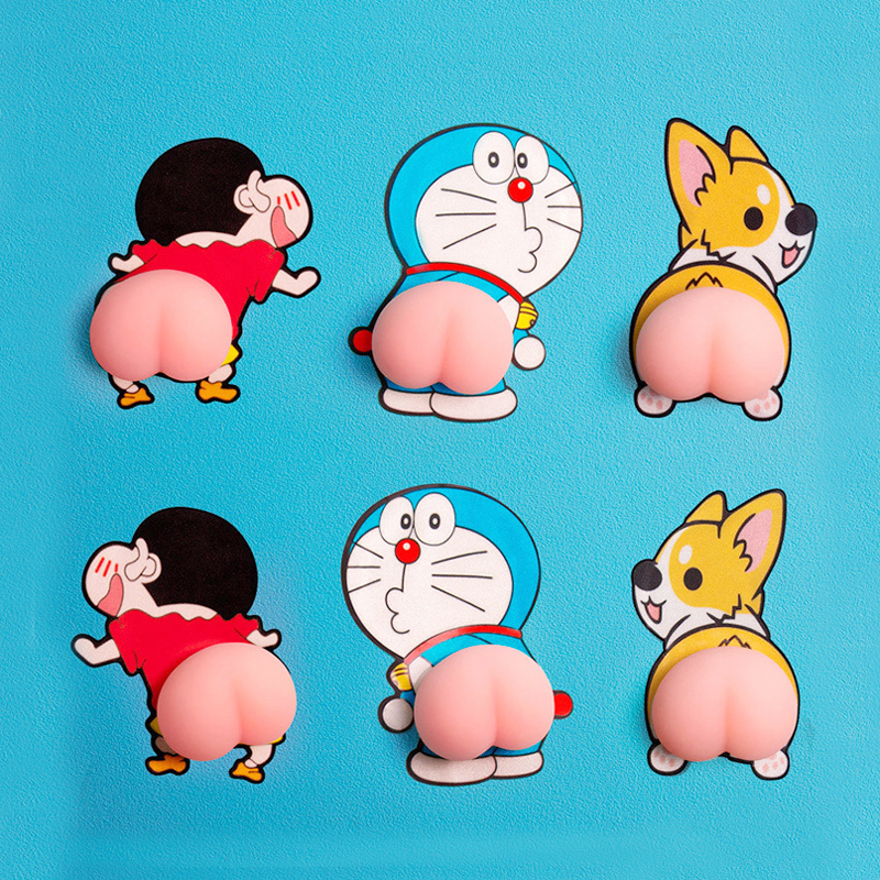 泉流无声蜡笔小新立体可爱屁屁贴