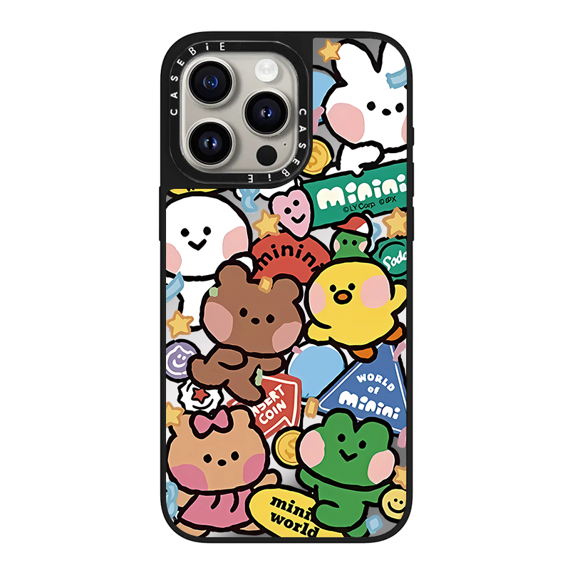 CASE联名游园会苹果16Pro适用iPhone15ProMax手机壳14Plus卡通可爱13防摔保护套12磁吸11镜面明星同款CASEBiE