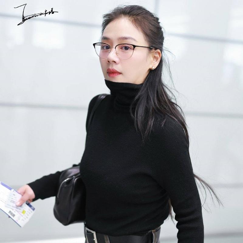 Jimmy Choo马思纯同款猫眼小黑框金属眼镜架女轻便时尚百搭JC2002