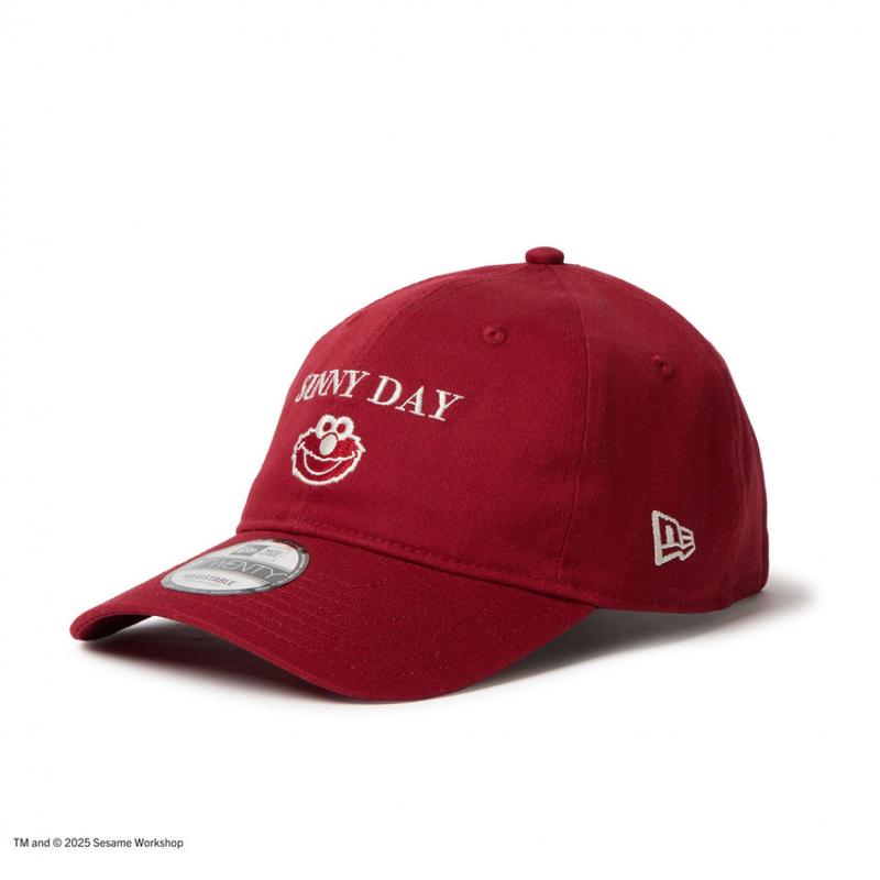 代购New Era男士帽子遮阳防晒棉质红色户外日常棒球帽爆款休闲