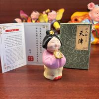 【 Chang 'an Lychee Theme Series 】 Tianjin Clay Figurines Zhang Handmade Yellow Clay Figurines as Souvenirs thumbnail 5