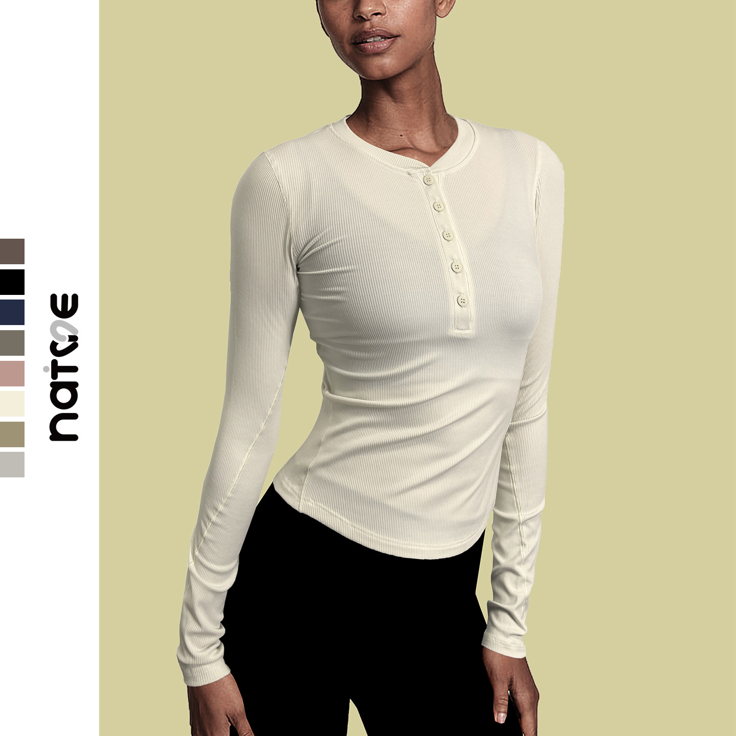 兰精莫代尔薄款显瘦亨利衫女健身上衣休闲训练瑜伽长袖T恤修身 秋,运动/瑜伽/健身/球迷用品,瑜伽t恤,淘宝优惠券,粉丝福利购,淘宝优惠卷