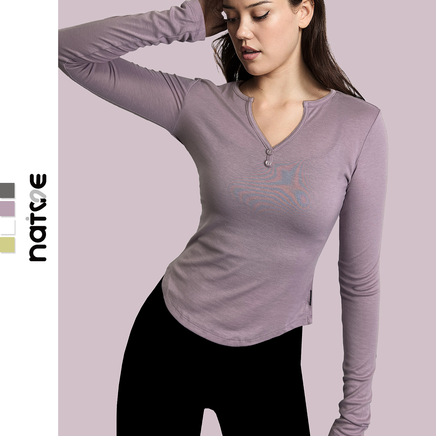 超显瘦健身t恤女运动长袖修身健身服宽松瑜伽服运动衣健身长袖秋