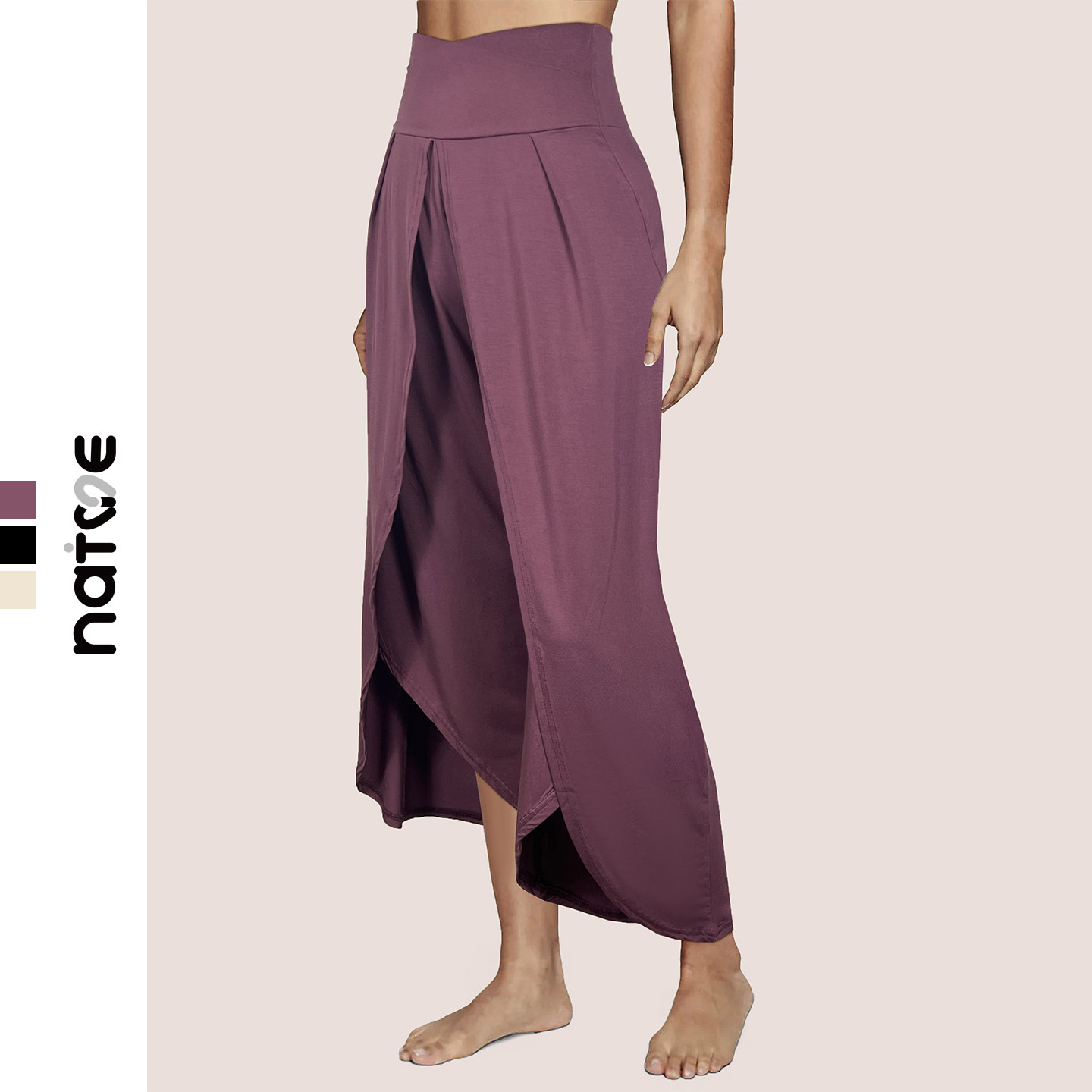 高腰轻薄莫代尔九分裤女款轻薄透气宽松瑜伽长裤爵士舞蹈阔腿裤夏,运动/瑜伽/健身/球迷用品,瑜伽长裤,淘宝优惠券,粉丝福利购,淘宝优惠卷