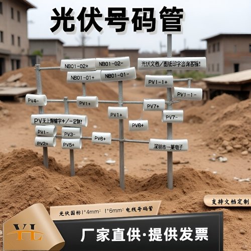 定制号码管光伏直流线标识套管